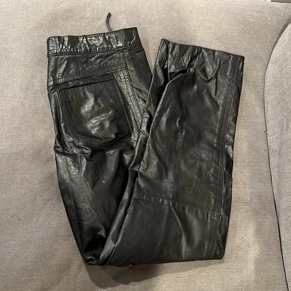 Genuine leather pants